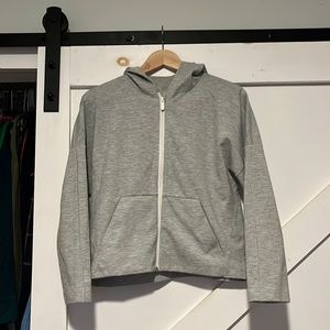 Lululemon light grey zip-up hoodie